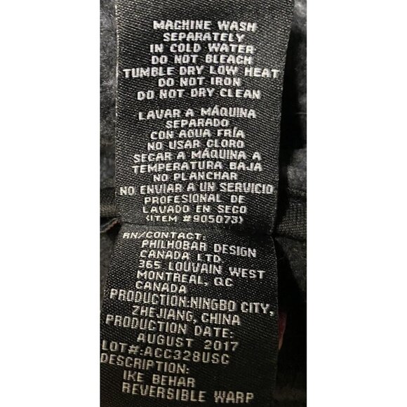 IKE BEHAR Reversible Wrap Shawl One Size Gray Black Soft Poncho Oversize - Picture 4 of 4